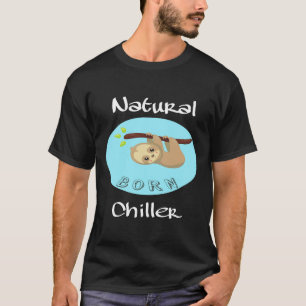Camiseta Nascer Natural Chiller Lpreguiçoso Urso Leve