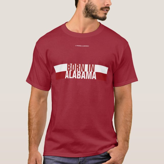 CAMISETA NASCER NO ALABAMA (Frente)