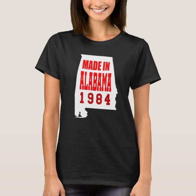 Camiseta Nascer No Alabama, 1984 (Frente)