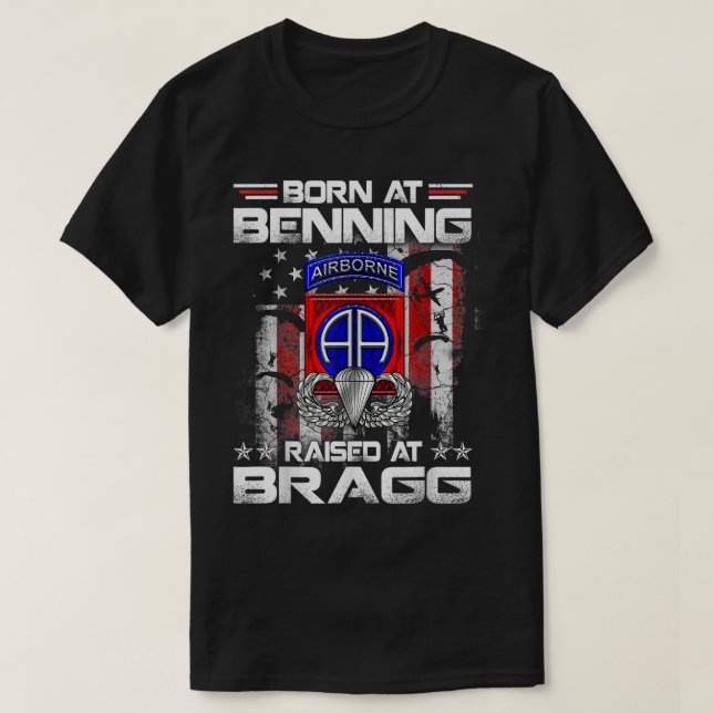 Camiseta Nascer No Cursor De Forte Elevado Fort Bragg, Vete (Frente do Design)