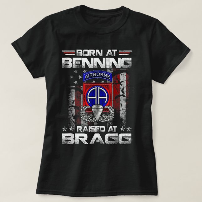 Camiseta Nascer No Cursor De Forte Elevado Fort Bragg, Vete (Frente do Design)