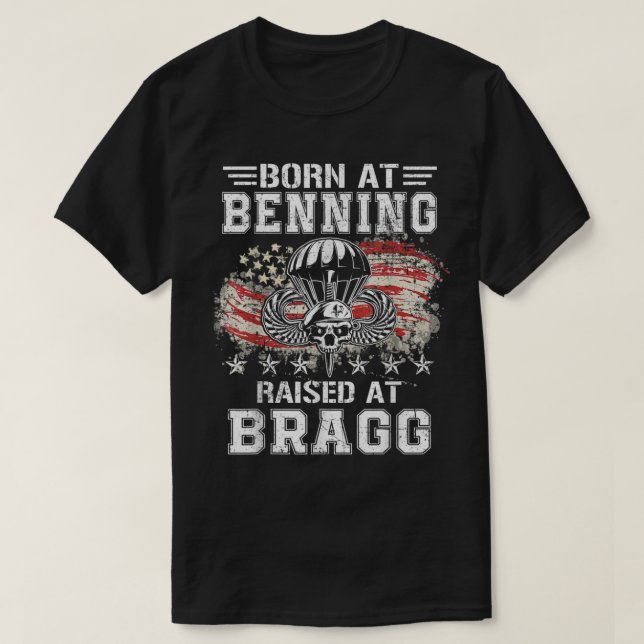 Camiseta Nascer No Cursor De Forte Elevado Fort Bragg, Vete (Frente do Design)