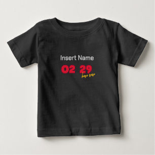 Camiseta Nascer no Dia Leap 02 29 Nascer Rare Leap Year bab