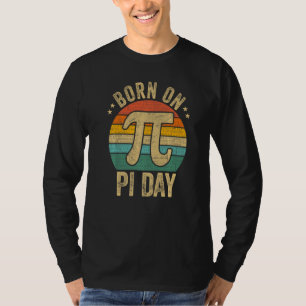 Camiseta Nascer No Dia Pi Equações Matemáticas Vintage Geek