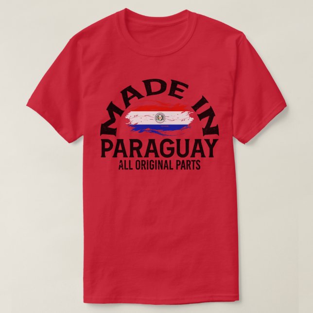 Camiseta Nascer no Paraguai 1 (Frente do Design)