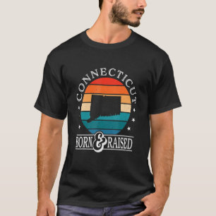 Camiseta Nascer Nos Eua Do Connecticut E Orgulho De Estado
