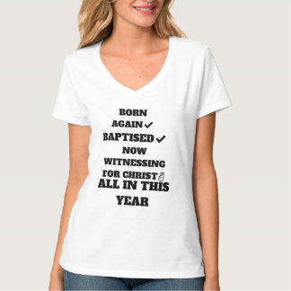 CAMISETA NASCER NOVAMENTE, BAPTIZADO AGORA A ASSISTIR A 4 C