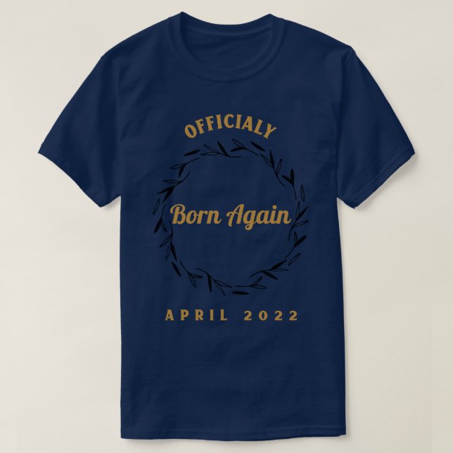 Camiseta Nascer Oficial Novamente abril de 2022 (Frente do Design)