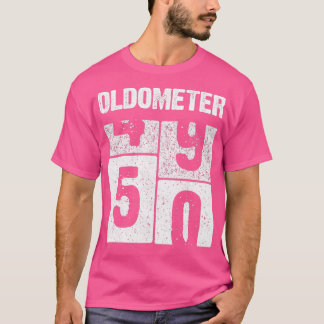 Camiseta Nascer Oldometer de 50 anos em 1971 50º aniversári