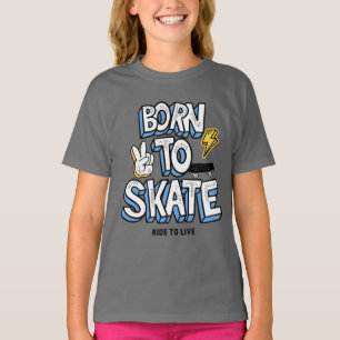 Camiseta Nascer para a Corrida do Skate ao Vivo