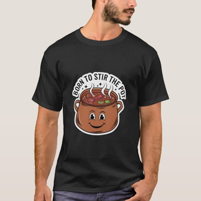 Camiseta Nascer para agitar o Pote (Frente)