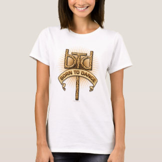 Camiseta Nascer para dança (leopardo)