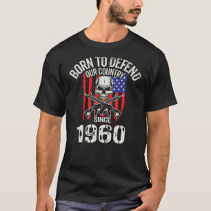 Camiseta Nascer para defender o país desde 1960 Vintage ame