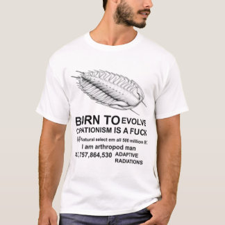 CAMISETA NASCER PARA EVOLUIR O CREACIONISMO É UM FCK