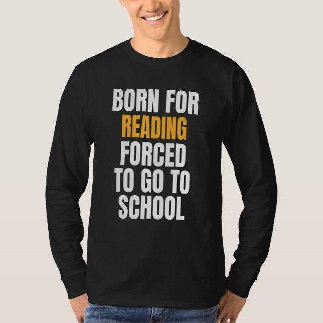 Camiseta Nascer Para Leitura (Frente)