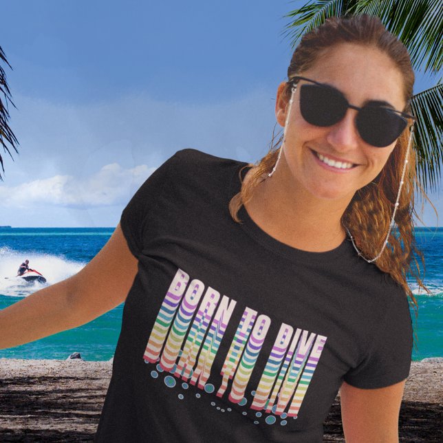 Camiseta Nascer para mergulho em disco (Criador carregado)