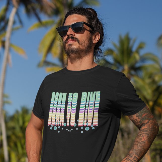 Camiseta Nascer para mergulho em disco (Criador carregado)