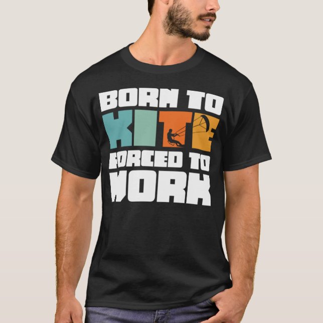 Camiseta Nascer Para Morcegar Forçado A Trabalhar Navegando (Frente)