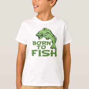Camiseta Nascer para Peixe para Baixo
