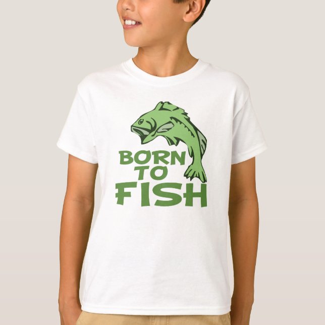 Camiseta Nascer para Peixe para Baixo (Frente)
