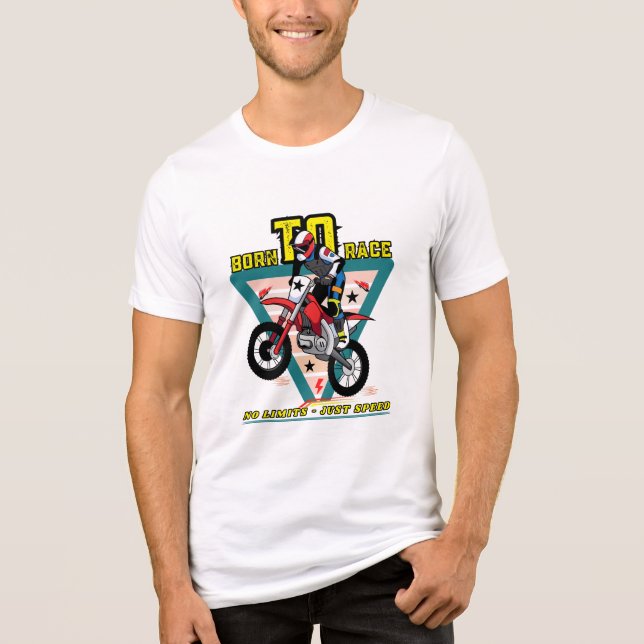 Camiseta Nascer para Race | Sem Limites, Apenas Velocidade  (Frente)