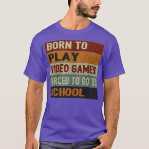 Camiseta Nascer para Reproduzir Videos games