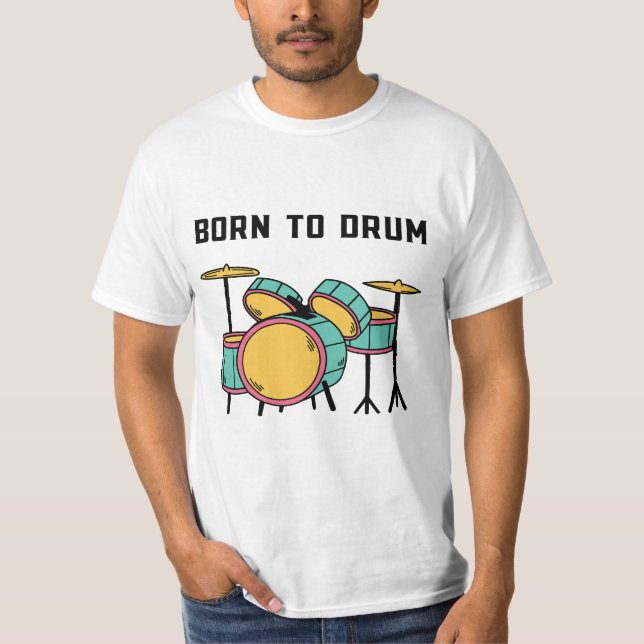 Camiseta Nascer para tambor (Frente)