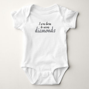 Camiseta Nascer para Vestir design faux bling de Diamantes