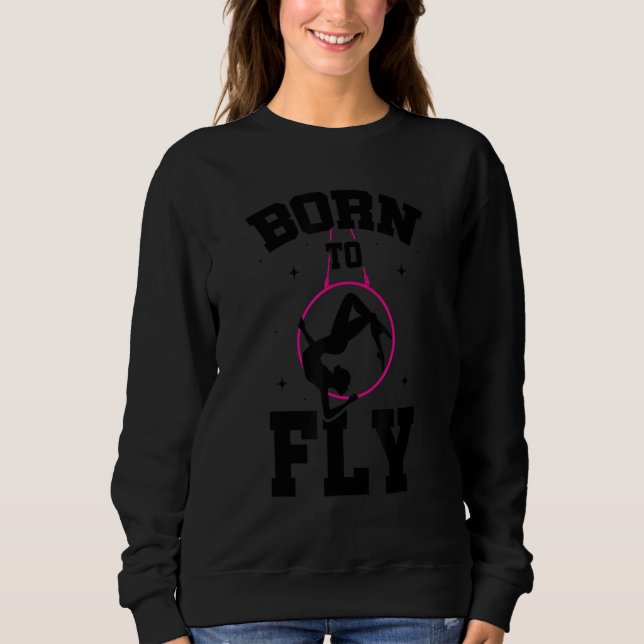 Camiseta Nascer Para Voar Acrobática Gráfica Acrobat Ginást (Frente)