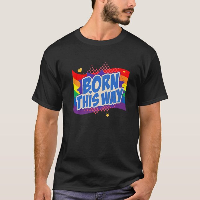 Camiseta Nascer Por Este Caminho Direitos Gays Lgbtq Orgulh (Frente)