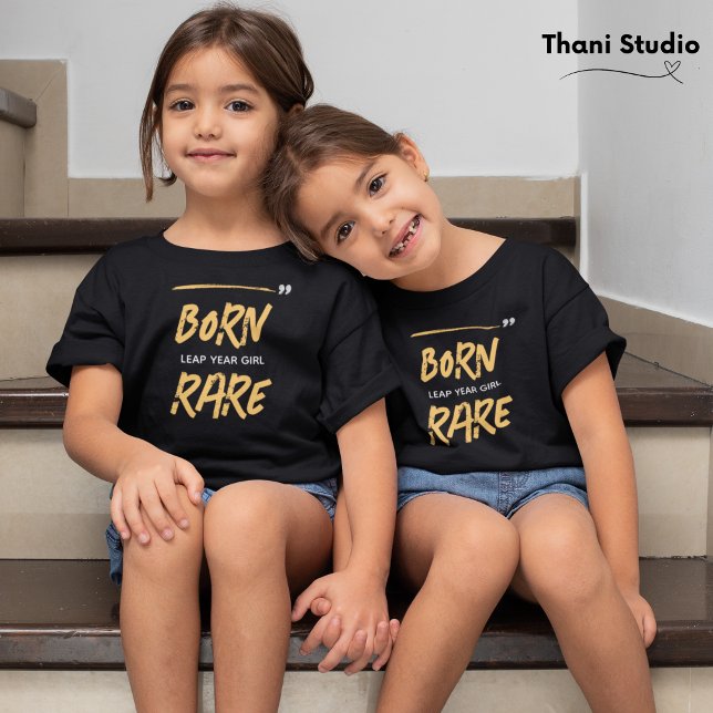 Camiseta Nascer Rare Leap Year Girl Feb 29 Aniversário (Criador carregado)