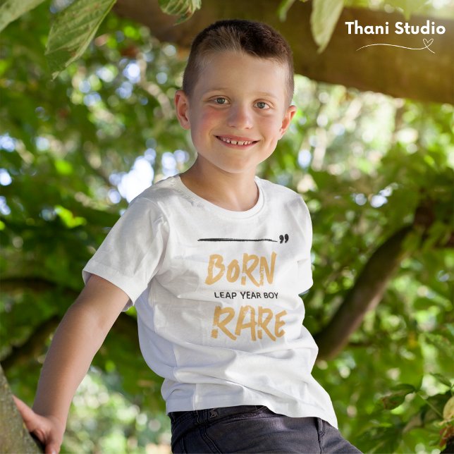 Camiseta Nascer Raro Ano Leap Menino Fev 29 Aniversário (Criador carregado)