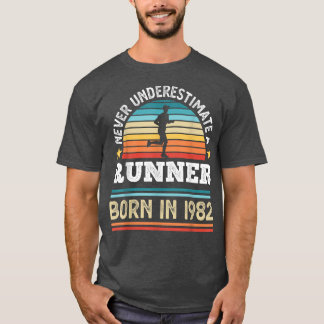 Camiseta Nascer Runner em 1982 aniversário de 40 anos execu