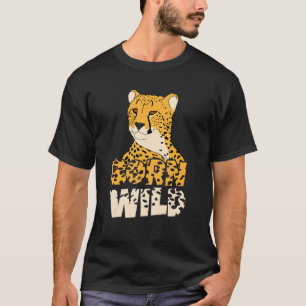 Camiseta Nascer Selvagem De Chita Tiger E Leopardo Leão Par