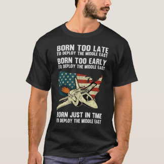 Camiseta Nascer Tarde Demais para Implantar no Oriente Médi