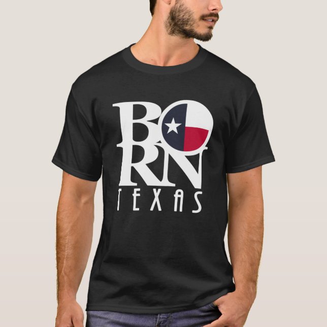Camiseta NASCER Texas (texto branco) (Frente)