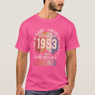 Camiseta Nascer Vintage 1953 Em 1953 69º Aniversário Homens