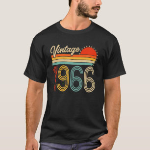 Camiseta Nascer Vintage 1966 Em 1966 56º Aniversário Oferec