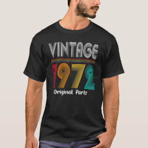 Camiseta nascer Vintage 1972 50º Aniversário