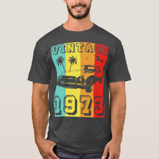 Camiseta Nascer Vintage 1973 Em 1973 Feito Em 1973