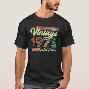 Camiseta nascer Vintage De 48 Anos 1975 Em 1975 48º