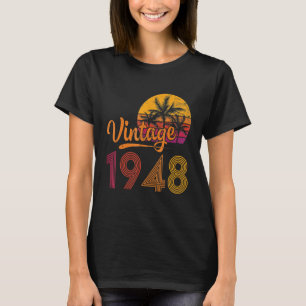 Camiseta nascer Vintage De 75 Anos Em 1948 75º Aniversário