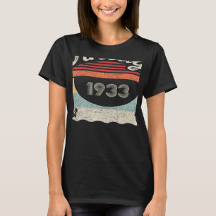 Camiseta Nascer Vintage Em 1933, 89º Aniversário, 89 Anos D
