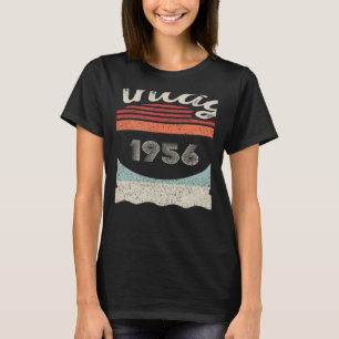Camiseta Nascer Vintage Em 1956, 66 Anos, 66 Anos