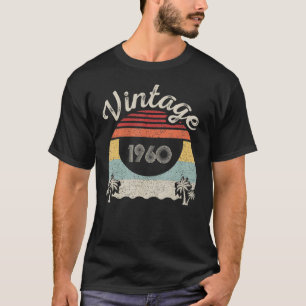 Camiseta Nascer Vintage Em 1960 62º Aniversário 62 Anos Ol