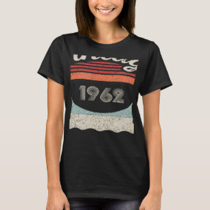 Camiseta Nascer Vintage Em 1962, 60 Anos, 60 Anos