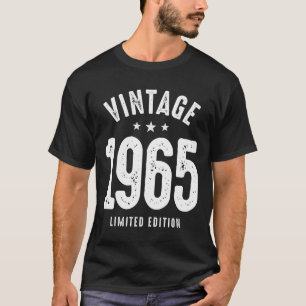 Camiseta Nascer Vintage em 1965 - 57th Birthday Retro Class