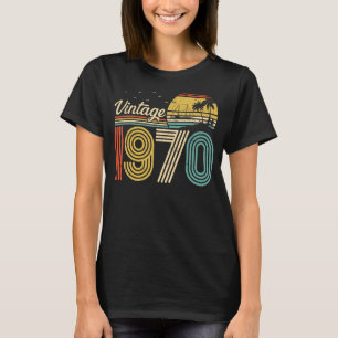 Camiseta Nascer Vintage Em 1970, 53 Anos De Idade, Retro 53
