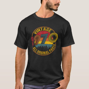 Camiseta Nascer Vintage Em 1970 Celebração De Aniversário I