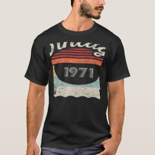 Camiseta Nascer Vintage Em 1971 51ruas De 51 Anos 1